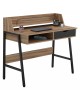 ΓΡΑΦΕΙΟ OLIVIER HM2129.02 ΜΕΛΑΜΙΝΗ ΣΕ ΚΑΡΥΔΙ-ΜΑΥΡΟ-ΜΑΥΡΟΣ ΜΕΤΑΛΛΙΚΟΣ ΣΚΕΛΕΤΟΣ 104x48x89Υεκ