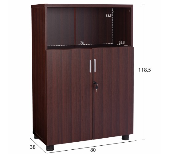 ΝΤΟΥΛΑΠΙ ΓΡΑΦΕΙΟΥ VALORA ΕΠΑΓΓΕΛΜΑΤΙΚΟ HM2058.12 WENGE 80x38x118,5