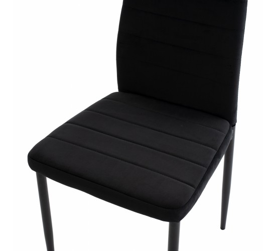 ΚΑΡΕΚΛΑ ΜΕΤΑΛΛΙΚΗ LADY HM0037.34 ΜΑΥΡΟ ΒΕΛΟΥΔΟ ME ΜΕΤΑΛΛΙΚΟ ΣΚΕΛΕΤΟ K/D
