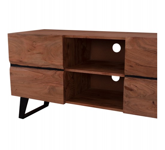 ΕΠΙΠΛΟ TV ALICIA ΜΑΣΙΦ ΞΥΛΟ ΑΚΑΚΙΑΣ ΦΥΣΙΚΟ HM8174.11 160x43x66Y εκ.