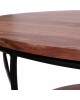 ΤΡΑΠΕΖΙ ΣΑΛΟΝΙΟΥ ANNETTE ΜΕ ΞΥΛΟ ΑΚΑΚΙΑΣ HM8778.11 Φ90x40 εκ.