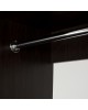 ΝΤΟΥΛΑΠΑ ΣΥΡΟΜΕΝΗ ADLER ΜΕΛΑΜΙΝΗΣ WENGE ΜΕ ΚΑΘΡΕΠΤΗ HM2437.02  180X60X210Υεκ. 2φυλλη