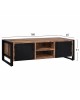 ΕΠΙΠΛΟ TV TURNER HM8189.11 ΜΕΤΑΛΛΟ & ΜΑΣΙΦ ΞΥΛΟ MANGO ΦΥΣΙΚΟ 160x45x51Υ εκ.