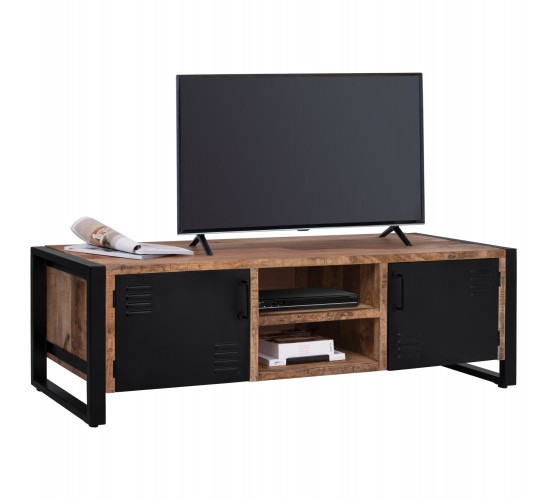 ΕΠΙΠΛΟ TV TURNER HM8189.11 ΜΕΤΑΛΛΟ & ΜΑΣΙΦ ΞΥΛΟ MANGO ΦΥΣΙΚΟ 160x45x51Υ εκ.