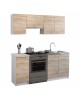 ΣΥΝΘΕΣΗ ΚΟΥΖΙΝΑΣ MAURICE ΜΕΛΑΜΙΝΗ SONAMA-ΛΕΥΚΟ HM2441 180x29,2-46εκ.