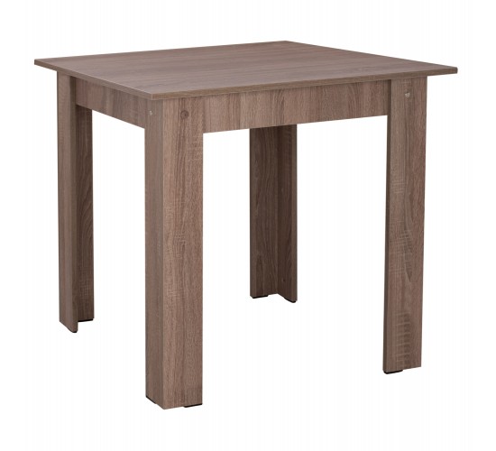 ΤΡΑΠΕΖΙ ΚΟΥΖΙΝΑΣ KELVIN HM2427.05, SONOMA OAK TRUFFLE, 80x80x77εκ.
