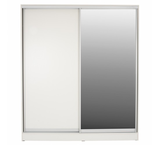 ΝΤΟΥΛΑΠΑ ΣΥΡΟΜΕΝΗ ADLER ΜΕΛΑΜΙΝΗΣ 120x60x220Yεκ. ΔΙΦΥΛΛΗ ΛΕΥΚΗ ΜΕ ΚΑΘΡΕΠΤΗ HM2460.03 2φυλλη