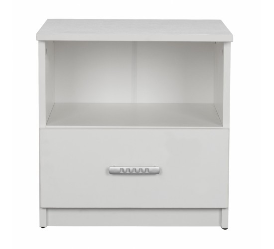 ΚΟΜΟΔΙΝΟ ADLER ΜΕΛΑΜΙΝΗΣ ΛΕΥΚΟ HM2431.03 45x40x48 εκ.