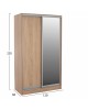 ΝΤΟΥΛΑΠΑ ΣΥΡΟΜΕΝΗ ADLER ΜΕΛΑΜΙΝΗΣ 120x60x220Yεκ. ΔΙΦΥΛΛΗ SONAMA ΜΕ ΚΑΘΡΕΠΤΗ HM2460.01 2φυλλη