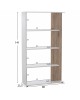 ΒΙΒΛΙΟΘΗΚΗ HARVEY HM8770 80X23X141 ΛΕΥΚΟ