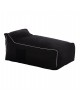 ΠΟΥΦ ZAFER HM5772.12 ΜΕ TEXTILINE ΜΑΥΡΟ ΚΑΙ ΛΕΥΚΟ ΡΕΛΙ 88x128x40-60Υ εκ.