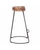 ΣΚΑΜΠΟ BAR ELEANOR HM8363.11 ΜΑΣΙΦ ΞΥΛΟ ΑΚΑΚΙΑΣ-ΜΕΤΑΛΛΟ 50x43x78Υεκ.