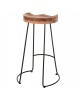 ΣΚΑΜΠΟ BAR ELEANOR HM8363.11 ΜΑΣΙΦ ΞΥΛΟ ΑΚΑΚΙΑΣ-ΜΕΤΑΛΛΟ 50x43x78Υεκ.