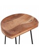ΣΚΑΜΠΟ BAR ELEANOR HM8363.11 ΜΑΣΙΦ ΞΥΛΟ ΑΚΑΚΙΑΣ-ΜΕΤΑΛΛΟ 50x43x78Υεκ.