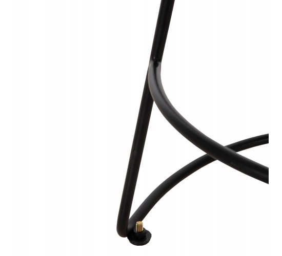 ΣΚΑΜΠΟ BAR ELEANOR HM8363.11 ΜΑΣΙΦ ΞΥΛΟ ΑΚΑΚΙΑΣ-ΜΕΤΑΛΛΟ 50x43x78Υεκ.