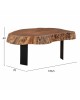 ΤΡΑΠΕΖΙ ΣΑΛΟΝΙΟΥ BRIGGS ΜΕ ΞΥΛΟ ΑΚΑΚΙΑΣ HM8776.11 80-87x50-83x40Yεκ.