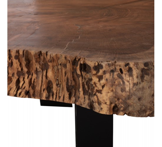 ΤΡΑΠΕΖΙ ΣΑΛΟΝΙΟΥ BRIGGS ΜΕ ΞΥΛΟ ΑΚΑΚΙΑΣ HM8776.11 80-87x50-83x40Yεκ.