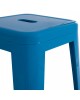 ΣΚΑΜΠΟ BAR ΜΕΤΑΛΛΙΚΟ MELITA ΣΕ ΜΠΛΕ HM8642.08 43x43x78 εκ.