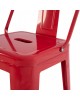 ΣΚΑΜΠΟ BAR ΜΕΤΑΛΛΙΚΟ MELITA ME ΠΛΑΤΗ ΚΟΚΚΙΝΟ HM8643.04 43Χ43Χ100εκ.
