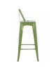 ΣΚΑΜΠΟ BAR ΜΕΤΑΛΛΙΚΟ MELITA ME ΠΛΑΤΗ ΣΕ LIGHT OLIVE GREEN HM8643.13 43Χ43Χ100Yεκ.
