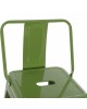 ΣΚΑΜΠΟ BAR ΜΕΤΑΛΛΙΚΟ MELITA ME ΠΛΑΤΗ ΣΕ LIGHT OLIVE GREEN HM8643.13 43Χ43Χ100Yεκ.