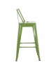 ΣΚΑΜΠΟ ΜΕΣΑΙΟΥ ΥΨΟΥΣ ΜΕΤΑΛΛΙΚΟ MELITA ΣΕ LIGHT OLIVE GREEN HM8574.13 42x42x98 εκ.