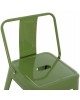 ΣΚΑΜΠΟ ΜΕΣΑΙΟΥ ΥΨΟΥΣ ΜΕΤΑΛΛΙΚΟ MELITA ΣΕ LIGHT OLIVE GREEN HM8574.13 42x42x98 εκ.
