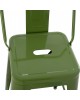 ΣΚΑΜΠΟ ΜΕΣΑΙΟΥ ΥΨΟΥΣ ΜΕΤΑΛΛΙΚΟ MELITA ΣΕ LIGHT OLIVE GREEN HM8574.13 42x42x98 εκ.
