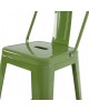 ΣΚΑΜΠΟ ΜΕΣΑΙΟΥ ΥΨΟΥΣ ΜΕΤΑΛΛΙΚΟ MELITA ΣΕ LIGHT OLIVE GREEN HM8574.13 42x42x98 εκ.