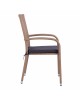 ΠΟΛΥΘΡΟΝΑ ΜΕΤΑΛΛΙΚΗ ANISHA HM5685.02 ΜΕ ΜΑΞΙΛΑΡΙ WICKER ΚΑΦΕ-ΜΟΚΑ ΣΤΟΙΒ/ΜΕΝΗ 56x60x94 εκ.