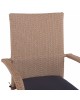 ΠΟΛΥΘΡΟΝΑ ΜΕΤΑΛΛΙΚΗ ANISHA HM5685.02 ΜΕ ΜΑΞΙΛΑΡΙ WICKER ΚΑΦΕ-ΜΟΚΑ ΣΤΟΙΒ/ΜΕΝΗ 56x60x94 εκ.