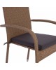 ΠΟΛΥΘΡΟΝΑ ΜΕΤΑΛΛΙΚΗ ANISHA HM5685.02 ΜΕ ΜΑΞΙΛΑΡΙ WICKER ΚΑΦΕ-ΜΟΚΑ ΣΤΟΙΒ/ΜΕΝΗ 56x60x94 εκ.