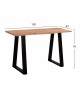 ΚΟΝΣΟΛΑ SOFIA SLIM HM8503.11 ΜΑΣΙΦ ΞΥΛΟ ΑΚΑΚΙΑΣ ΦΥΣΙΚΟ 130X45X76Υεκ.