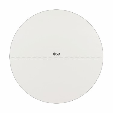 ΕΠΙΦΑΝΕΙΑ ΤΡΑΠΕΖΙΟΥ HPL HM5842.02 ΛΕΥΚΗ Φ69 εκ. ΠΑΧΟΥΣ 12mm.