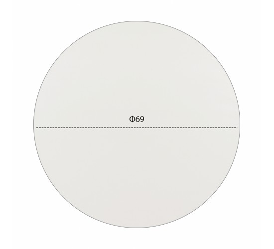 ΕΠΙΦΑΝΕΙΑ ΤΡΑΠΕΖΙΟΥ HPL HM5842.02 ΛΕΥΚΗ Φ69 εκ. ΠΑΧΟΥΣ 12mm.