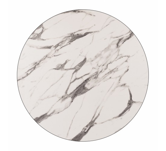 ΕΠΙΦΑΝΕΙΑ ΤΡΑΠΕΖΙΟΥ HPL HM5842.11 MARBLE WHITE-GREY Φ69 εκ. ΠΑΧΟΥΣ 12mm.