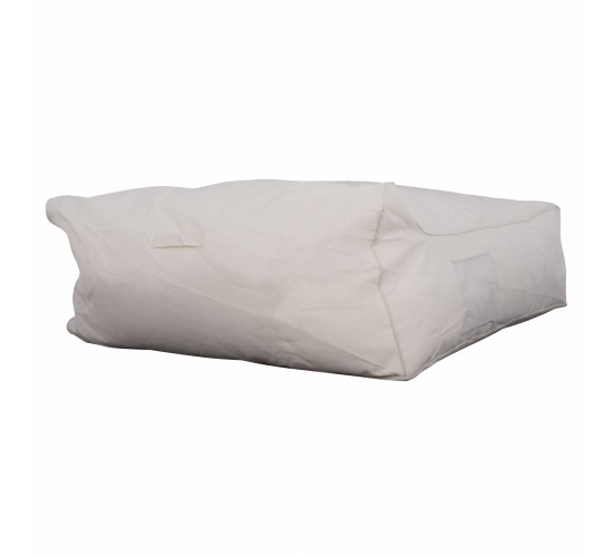 ΠΟΥΦ YAMIN 2ΑΤΟΜΩΝ ΜΕ TEXTILENE 600gr/m2 2X1 ΛΕΥΚΟ HM5773.11 140x140x40-60Υεκ.