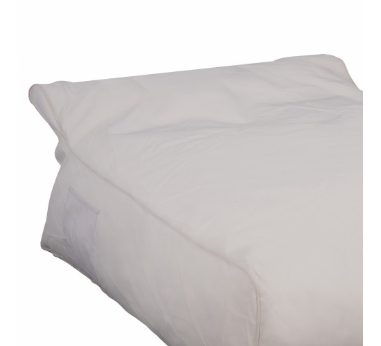 ΠΟΥΦ YAMIN 2ΑΤΟΜΩΝ ΜΕ TEXTILENE 600gr/m2 2X1 ΛΕΥΚΟ HM5773.11 140x140x40-60Υεκ.
