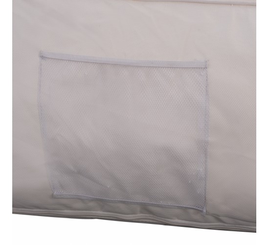 ΠΟΥΦ YAMIN 2ΑΤΟΜΩΝ ΜΕ TEXTILENE 600gr/m2 2X1 ΛΕΥΚΟ HM5773.11 140x140x40-60Υεκ.
