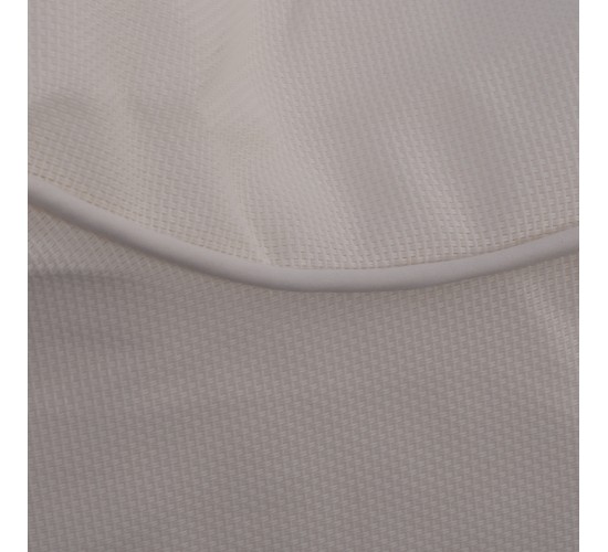 ΠΟΥΦ ΞΑΠΛΩΣΤΡΑ WADELIN HM5774.11 ΜΕ TEXTILINE ΛΕΥΚΟ 190x80x40-60Υ εκ.