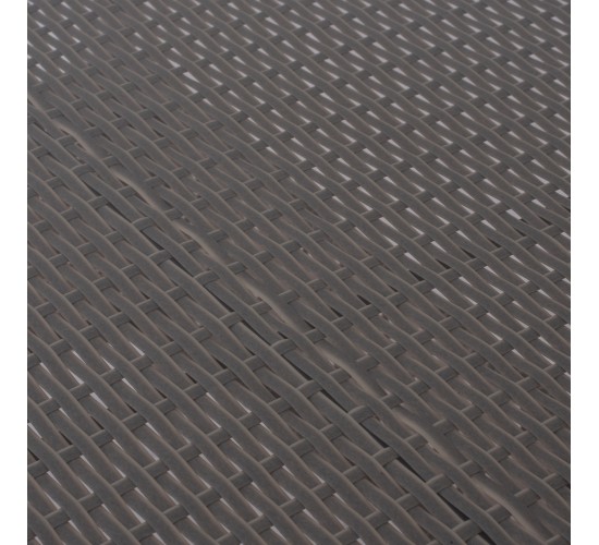 ΤΡΑΠΕΖΙ ΜΕΤΑΛΛΙΚΟ MINSK RATTAN ΓΚΡΙ HM5507.01 150x90x75Υ εκ.