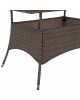 ΤΡΑΠΕΖΙ ΜΕΤΑΛΛΙΚΟ MILITARY RATTAN ΓΚΡΙ HM5141.31 120x70x75Υ εκ.