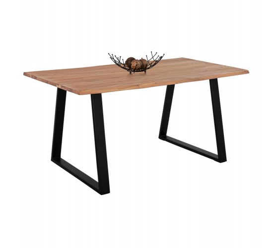 ΤΡΑΠΕΖΙ ΤΡΑΠΕΖΑΡΙΑΣ SOFIA SLIM HM8500.11 ΜΑΣΙΦ ΞΥΛΟ ΑΚΑΚΙΑΣ 160x90x76Υ εκ.