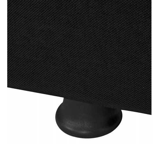ΚΑΝΑΠΕΣ ΚΡΕΒΑΤΙ ANDRI ΤΡΙΘΕΣΙΟΣ ΜΑΥΡΟΣ HM3239.01 180x72x77 εκ. 3θέσιος