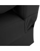 ΚΑΝΑΠΕΣ ΚΡΕΒΑΤΙ ANDRI ΤΡΙΘΕΣΙΟΣ ΜΑΥΡΟΣ HM3239.01 180x72x77 εκ. 3θέσιος