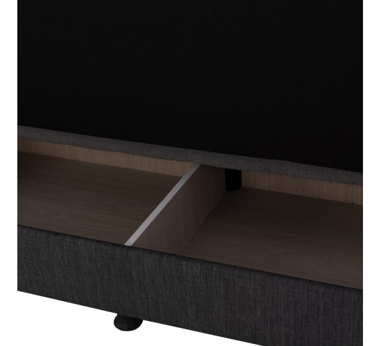 ΚΑΝΑΠΕΣ ΚΡΕΒΑΤΙ ΤΡΙΘΕΣΙΟΣ ΓΚΡΙ HM3239.03 180x72x77 εκ. 3θέσιος