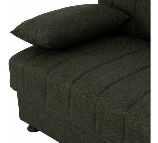 ΚΑΝΑΠΕΣ ΚΡΕΒΑΤΙ ANDRI ΤΡΙΘΕΣΙΟΣ DARK OLIVE HM3239.05 180x72x77 εκ. 3θέσιος