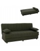 ΚΑΝΑΠΕΣ ΚΡΕΒΑΤΙ ANDRI ΤΡΙΘΕΣΙΟΣ DARK OLIVE HM3239.05 180x72x77 εκ. 3θέσιος