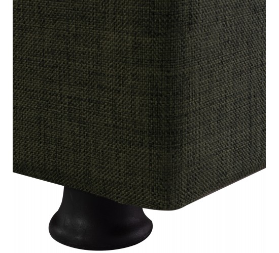 ΚΑΝΑΠΕΣ ΚΡΕΒΑΤΙ ANDRI ΤΡΙΘΕΣΙΟΣ DARK OLIVE HM3239.05 180x72x77 εκ. 3θέσιος