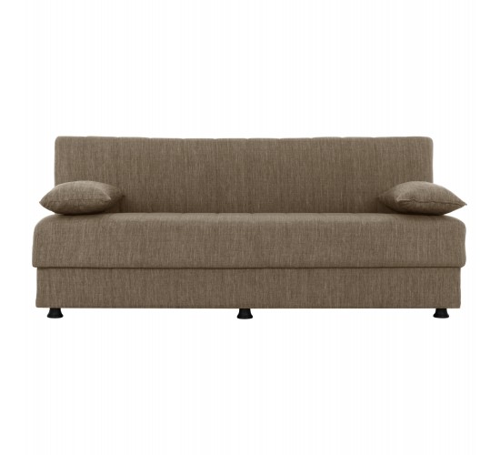 ΚΑΝΑΠΕΣ ΚΡΕΒΑΤΙ ANDRI ΤΡΙΘΕΣΙΟΣ ΚΑΦΕ HM3239.02 180x72x77Υ εκ. 3θέσιος